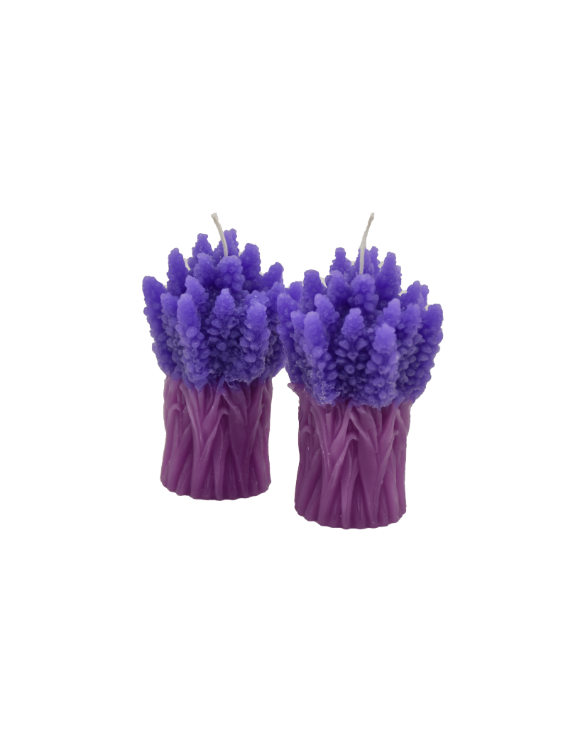 Candela mazzetto di Lavanda