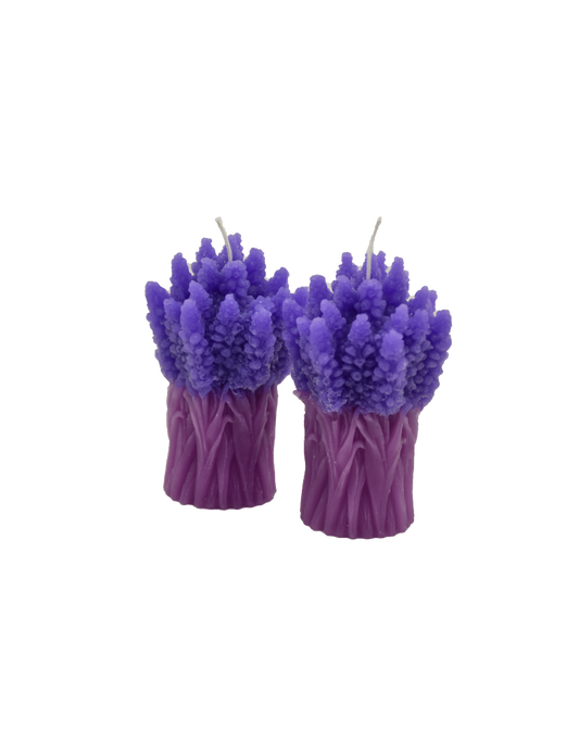 Candela mazzetto di Lavanda