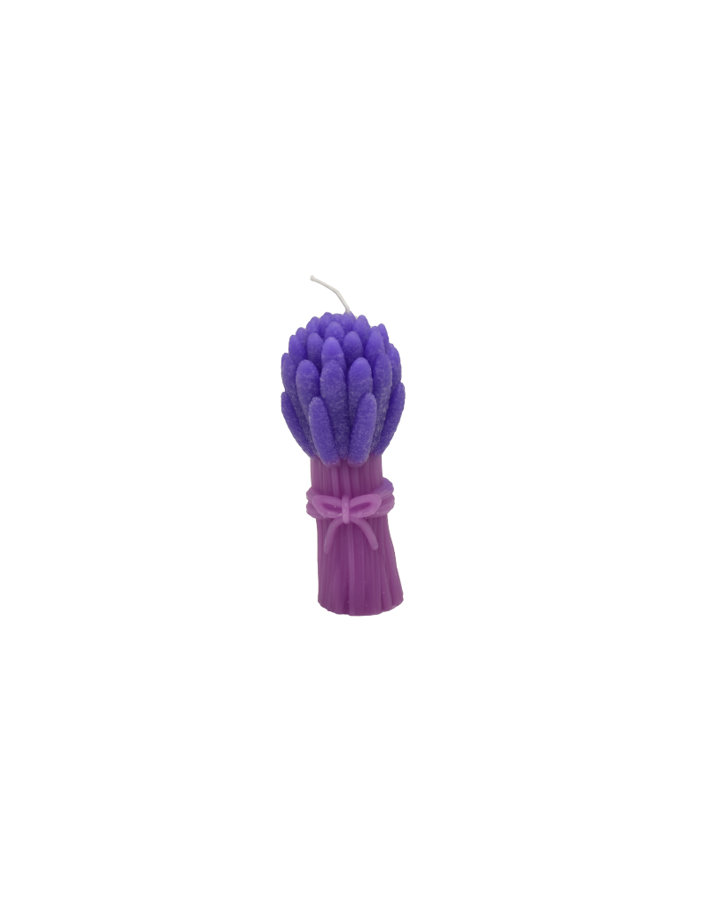 Candela mazzetto di Lavanda Stilizzato