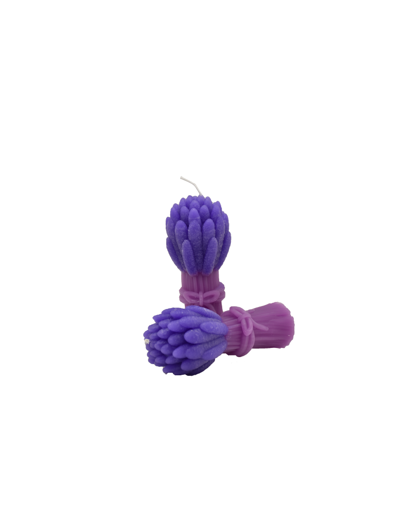 Candela mazzetto di Lavanda Stilizzato