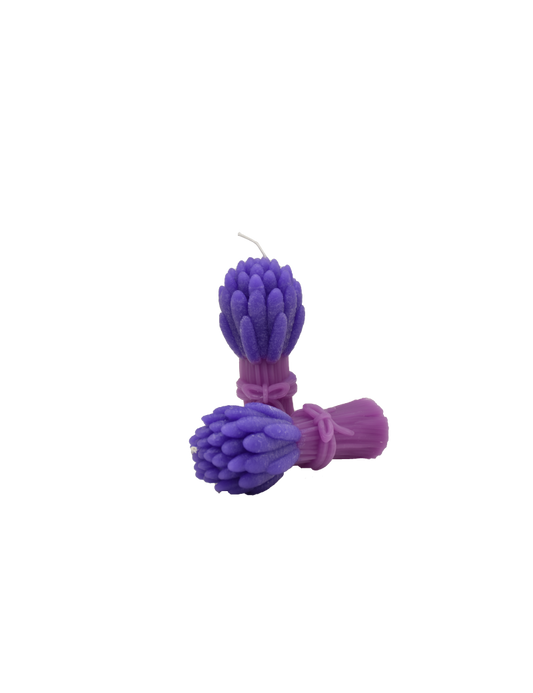 Candela mazzetto di Lavanda Stilizzato