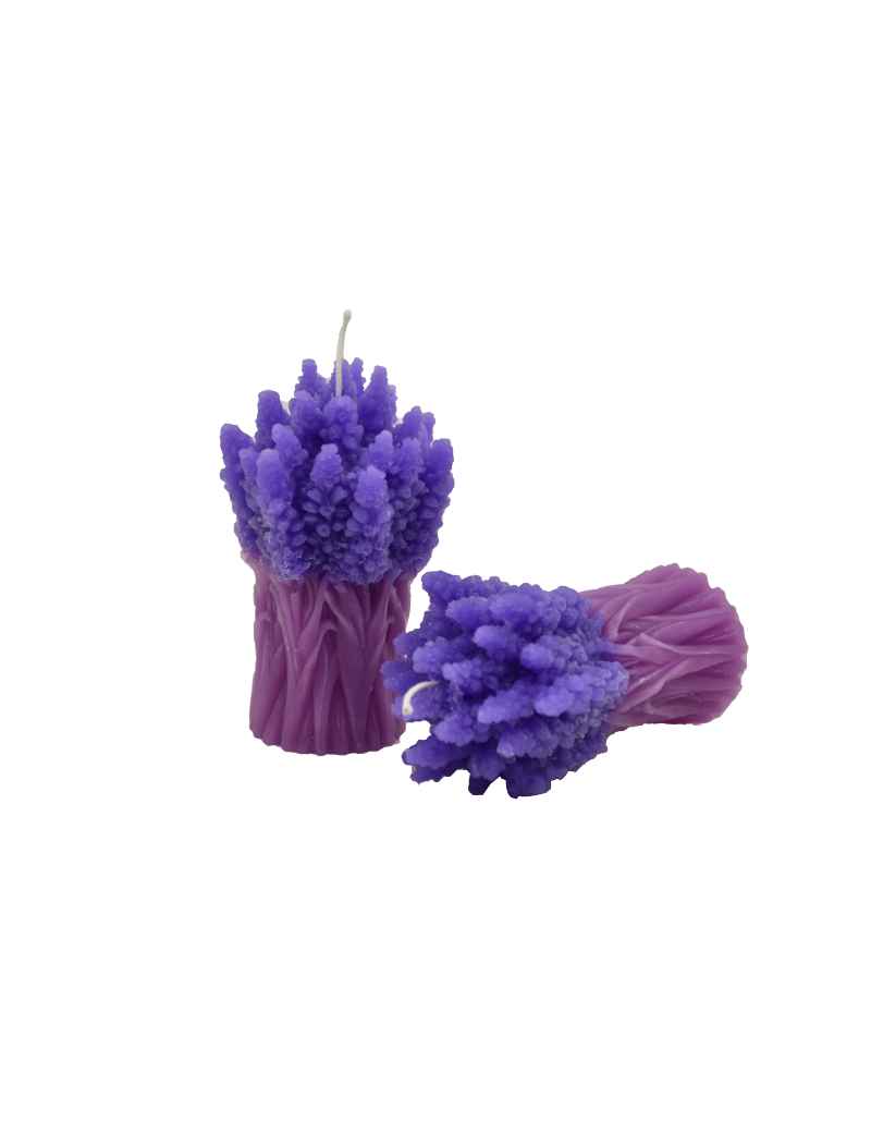 Candela mazzetto di Lavanda