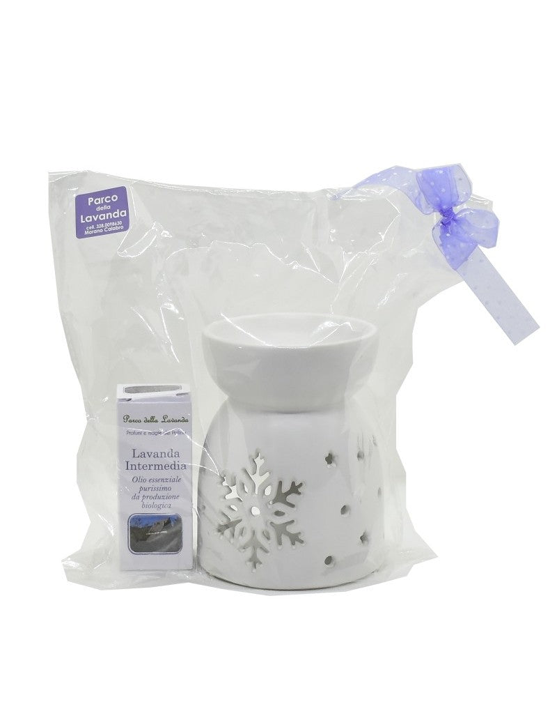 Confezione Olio + Brucia Essenze Fiocco di neve