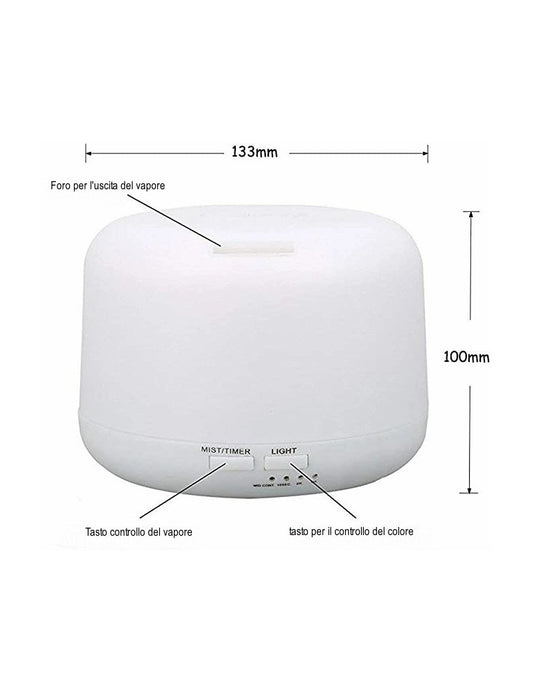 Diffusore ultrasuoni bianco + O.E.