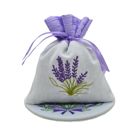 Sacchettino Profumato - Ricamo Lavanda Grande