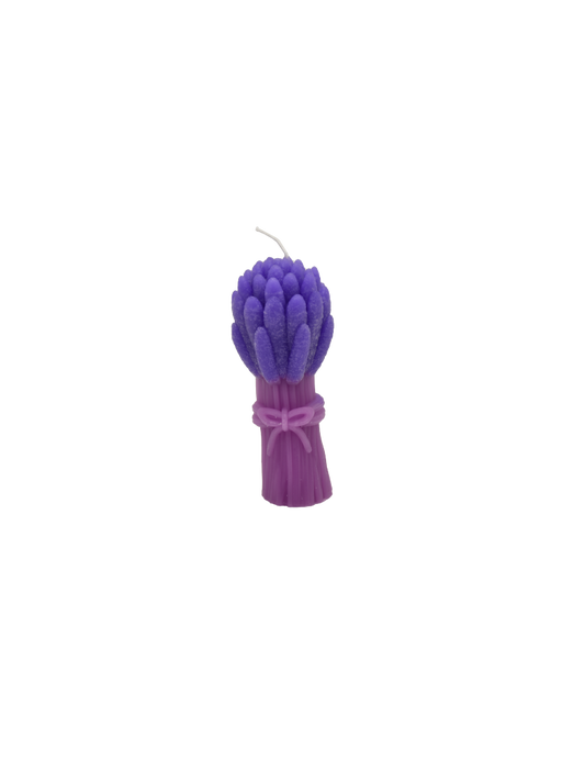 Candela mazzetto di Lavanda Stilizzato