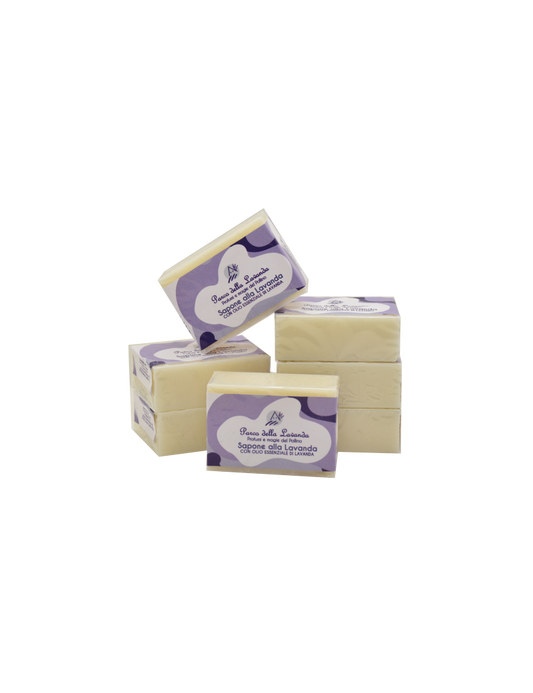 Sapone Solido con Olio Essenziale di Lavanda